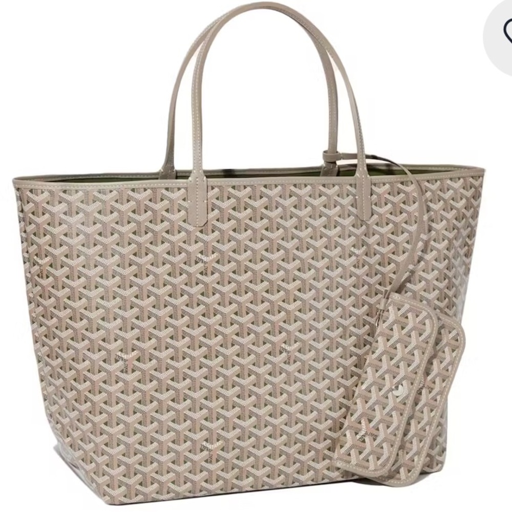 Goyard Goyardine Claire-Voie St. Louis GM Tote Bag Palladium Hardware GREAT COND